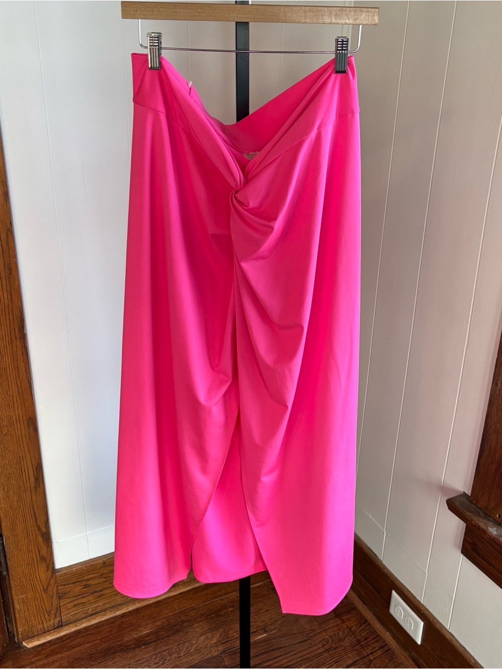Lilly Pulitzer Leevy Coverup Maxi Skirt Roxie Pink Sarong Swim Womens XL *NOTE